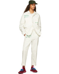 SSENSE WORKS Off White Humanrace Cropped Trousers