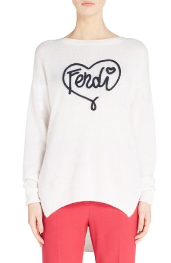 Fendi heart outlet sweater