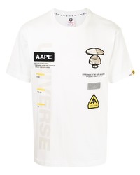 AAPE BY A BATHING APE Aape By A Bathing Ape Badge Embroidered T Shirt