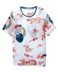 Walter Van Beirendonck Animal Embroidered Sheer T Shirt