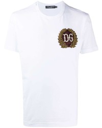 Dolce & Gabbana Beaded Logo T Shirt