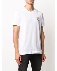 Dolce & Gabbana Bee Crown Embroidered T Shirt