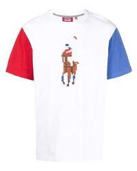 Mostly Heard Rarely Seen 8-Bit Colour Blocked Polo Horse T Shirt