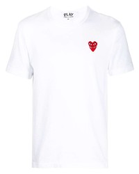 Comme Des Garcons Play Comme Des Garons Play Embroidered Logo Cotton T Shirt