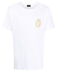 Billionaire Crest Motif Short Sleeved T Shirt