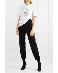 Vetements Embroidered Cotton Jersey T Shirt