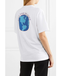 Vetements Embroidered Cotton Jersey T Shirt