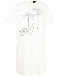 Simone Rocha Embroidered Cut Out T Shirt