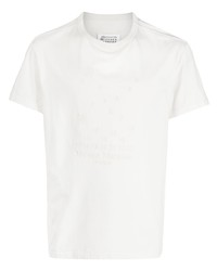 Maison Margiela Embroidered Design Cotton T Shirt