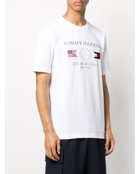 Tommy Hilfiger Embroidered Flag Logo T Shirt
