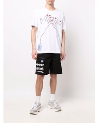 McQ Embroidered Hands Cotton T Shirt