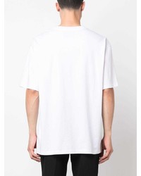 Moschino Embroidered Logo Cotton T Shirt