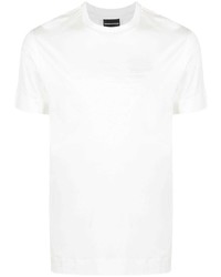 Emporio Armani Embroidered Logo Cotton T Shirt