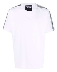 VERSACE JEANS COUTURE Embroidered Logo Cotton T Shirt