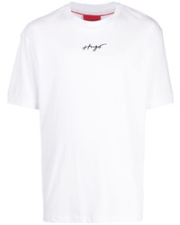 Hugo Embroidered Logo Cotton T Shirt