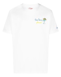 MC2 Saint Barth Embroidered Logo Cotton T Shirt