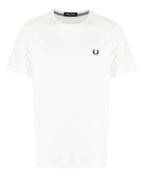 Fred Perry Embroidered Logo Cotton T Shirt