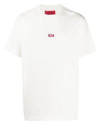 424 Embroidered Logo Crew Neck T Shirt