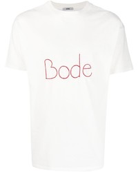 Bode Embroidered Logo Crew Neck T Shirt