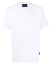 Philipp Plein Embroidered Logo Crew Neck T Shirt