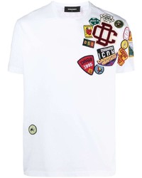 DSQUARED2 Embroidered Logo Patch T Shirt