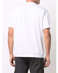 Prada Embroidered Logo Pocket Cotton T Shirt