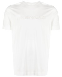 Emporio Armani Embroidered Logo Short Sleeved T Shirt