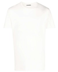 Jil Sander Embroidered Logo Short Sleeved T Shirt