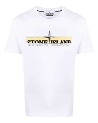 Stone Island Embroidered Logo T Shirt
