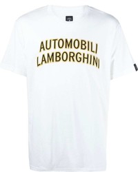 Automobili Lamborghini Embroidered Logo T Shirt