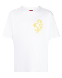 Ferrari Embroidered Logo T Shirt