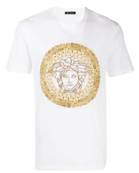 Versace Embroidered Medusa T Shirt