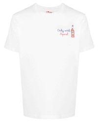 MC2 Saint Barth Embroidered Motif Cotton T Shirt