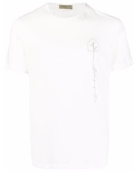 Corneliani Embroidered Organic Cotton T Shirt