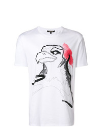 Roberto Cavalli Embroidered Painted Eagle T Shirt