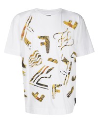 Fendi Embroidered Patch Logo T Shirt
