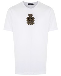 Dolce & Gabbana Embroidered Royal Logo T Shirt