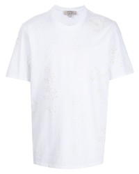 Nick Fouquet Embroidered Short Sleeve Cotton T Shirt