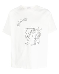 Bode Embroidered Short Sleeve T Shirt