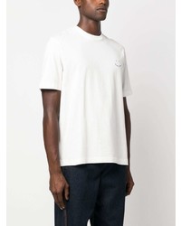 PS Paul Smith Happy Logo Embroidered Cotton T Shirt