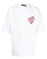 FIVE CM Heart Logo Embroidered T Shirt