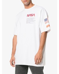 Heron Preston Inspired By Nasa Embroidered Cotton T Shirt