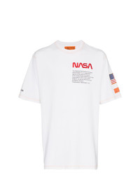 Heron Preston Inspired By Nasa Embroidered Cotton T Shirt