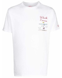 MC2 Saint Barth Jarrive Embroidered Cotton T Shirt