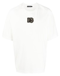 Dolce & Gabbana Logo Appliqu Crew Neck T Shirt