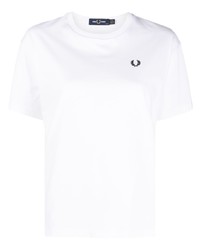Fred Perry Logo Embroidered Cotton Jersey T Shirt