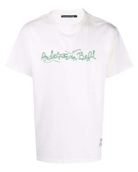 Andersson Bell Logo Embroidered Cotton T Shirt