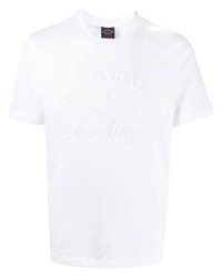 Paul & Shark Logo Embroidered Cotton T Shirt