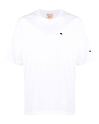 Champion Logo Embroidered Cotton T Shirt