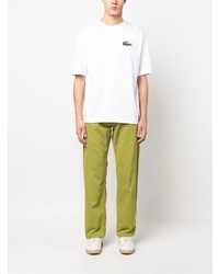 Lacoste Logo Embroidered Crew Neck T Shirt